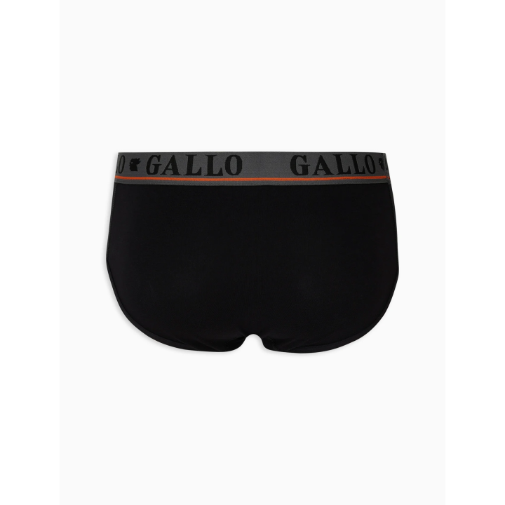 Slip da uomo basic tinta unita Gallo in morbido cotone elasticizzato ed elastico in vita brandizzato per un comfort impeccabile