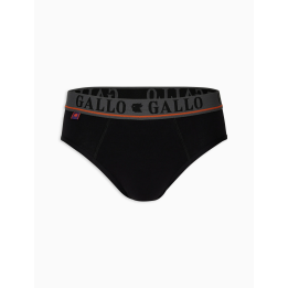 Slip da uomo basic tinta unita Gallo in morbido cotone elasticizzato ed elastico in vita brandizzato per un comfort impeccabile