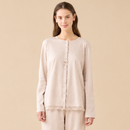 Pigiama Donna Jersey Essential Noidìnotte - Beige